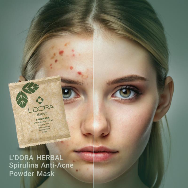 ماسک پنبه ریز پودری اسپیرولینا ضدجوش10عددی