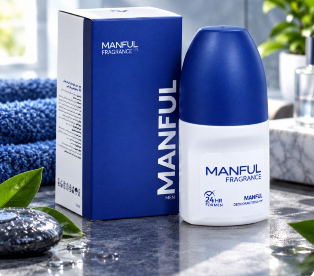 دئودورانت پنبه ریز رولی مردانه مدل MANFUL فرگرنس 50 میلی‌لیتر